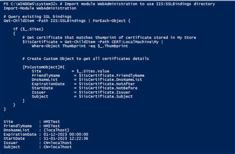 powershell get certificate issuer